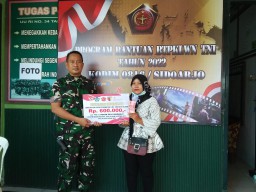 KORAMIL 0816/04 PORONG MELAKSANAKAN BTPKLWN-TNI DI HARI KE 2