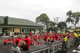 Tingkatkan pembinaan fisik, Anggota Kodim 0816/Sidoarjo laksanakan garjas periodik