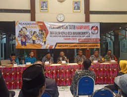 Babinsa Koramil 0816/03 Buduran hadiri undangan penyampaian tatib Pilkades