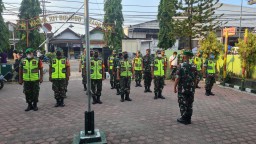 Komandan Koramil 0816/05 Kapten Inf Moh. Said Gelar Apel Persiapan Pengamanan Pilkades