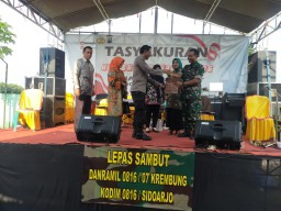 Lepas Pamit Danramil 0816/07 Krembung dan HUT Bhayangkara ke 76 tahun 2022