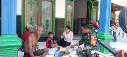 Pasca Hari Raya Idul Adha 1443 H Babinsa Koramil 0816/06 Tanggulangin Silaturahmi Dengan Warga Binaanya