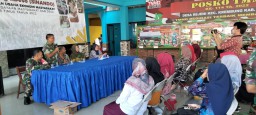 JALIN SINERGITAS, KORAMIL 0816/16 WARU BERSAMA YON A PELOPOR SATBRIMOB POLDA JATIM MENYANTUNI ANAK YATIM DALAM RANGKA MEMPERINGATI HUT RI KE 77