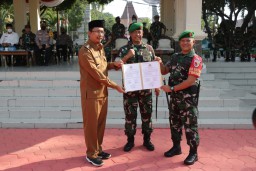 TMMD ke 114 Wilayah Kodim 0816/Sidoarjo resmi ditutup oleh Danrem 084/BJ