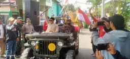 Babinsa Koramil 0816/06 Tanggulangin Boro Sertu Catur Lakukan Pengamanan Giat Karnaval