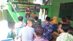 Danramil 0816/05 Tulangan Pimpin Komsos Bersama Warga Dan Tokoh Masyarakat Pererat Silaturahmi