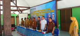 Batuud Koramil 0816/12 hadiri kegiatan Konsultasi Publik Pengadaan Tanah Pembangunan Unit Sekolah Baru USB SMPN 2 Prambon Sidoarjo