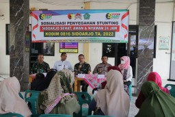 Wujud kepedulian pada masyarakat, Dandim 0816/Sidoarjo pimpin giat Penghijauan dan sosialisasi stunting