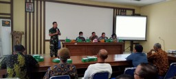Danramil 0816/06 Tanggulangin Hadiri Undangan Giat Fokus Group Dicussion Dalam Rangka Penanggulangan Bencana Alam