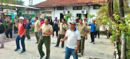 Jalin Sinergitas, Babinsa Koramil 0816/13 Wonoayu ikuti senam bersama dengan masyarakat