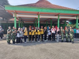 Kuatkan Sinergitas dan Soliditas, Koramil 15 Sukodono Senam Sehat Bersama Muspika