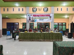 Kapten Inf Moh. Said Hadiri Rakor tentang keamanan dan ketertiban di Balai Desa Medalem