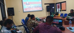 Anggota Koramil 0816/06 Tanggulangin Menghadiri Undangan Sosialisasi Penguatan Linmas
