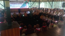 Danramil 0816/16 Waru Kapten Inf Kabul Tarmanto hadiri Orientasi majelis Pembimbing MabiGugus depan kawartir ranting Waru TA 2023