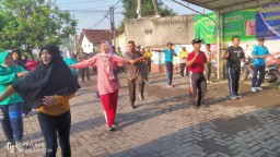 Danramil 0816/05 Kapten Inf Moh. Said senam bersama muspika Se-Kec. Tulangan