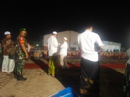 Koramil 0816/01 Sidoarjo pengamanan di Ponpes Progresif Bumi Sholawat Sidoarjo.