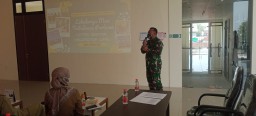 DANRAMIL 0816/16 WARU, HADIRI LOKAKARYA MINI LINTAS SEKTOR TRIWULAN I TA. 2023 PUSKESMAS TAMBAK REJO KEC WARU