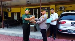 Suasana Keakraban dan Haru Warnai Perpisahan Danramil 15/Sukodono Dengan Kapolsek Waru