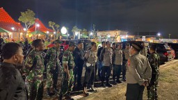 Danramil Laksanakan Monitoring Wilayah Teritorial Tingkat Kecamatan Pada Malam Minggu