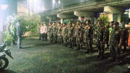 DANRAMIL 0816/16 WARU BERSAMA FORKOPIMKA WARU MELAKSANAKAN PATROLI GABUNGAN SELAMA BULAN SUCI ROMADHON 1444 H DI WIL KEC.WARU