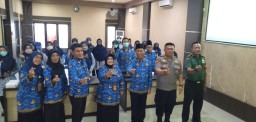 Peltu Lukman. N Babinsa Koramil 05/Tulangan Hadiri Lokakarya Mini Lintas Sektor
