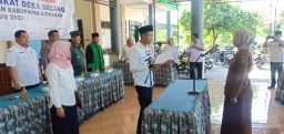 Bersama Bati Tuud Danramil 0816/05 Tulangan Kapten Inf Moh. Said Hadiri Pelantikan Kepala Dusun