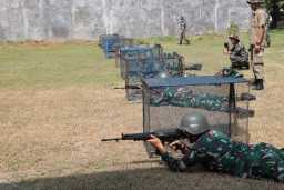 Asah Kemampuan Menembak Prajurit, Kodim 0816 Sidoarjo Gelar Latbakjatri