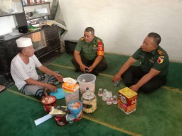 Danramil 0816/07 Krembung Laksanakan Silaturrahim ke Tokoh Agama di Wilayah Kec. Krembung