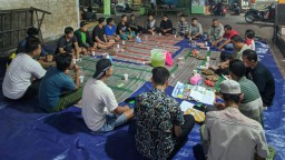Para Babinsa Koramil 0816/09 Krian berkolaborasi dengan Mahasiswa Unibraw di wilayah Krian Kabupaten Sidoarjo