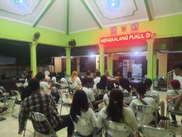 Babinsa 0816/01 Kelurahan Cemengkalang Sidoarjo hadiri pelantikan Karang taruna
