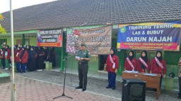 MPLS, Bati Tuud Koramil 05/Tulangan Latih PBB Siswa Siswi Baru