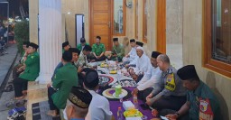 Anggota Babinsa Koramil 0816/06 Tanggulangin Hadiri Undangan Pelatikan GP Ansor Ranting Desa Ngaban