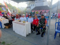 Babinsa 0816/01 Sidoarjo hadiri Grand final bola voli Gebang cup 1 Sidoarjo.