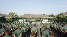 Tingkatkan Patriotisme dan Nasionalisme, Kodim 0816/Sidoarjo gelar upacara bendera hari senin