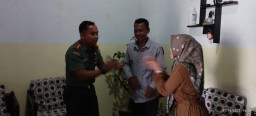 Jalin Silaturahmi dan Kepedulian, Dandim 0816/ Sidoarjo Jenguk Anggota Sakit