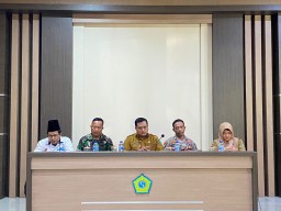Babinsa Kepadangan Peltu Lukman Mewakili Danramil Hadiri Lokakarya Mini Lintas Sektor Bidang Kesehatan Puskesmas