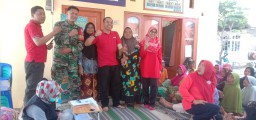 Kekompakan Babinsa dan Didan Desa Untuk Pelaksanaan Posyandu.