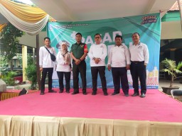 Babinsa Desa Janti Ikuti Kegiatan Pasar Murah di Kecamatan Waru, Kabupaten Sidoarjo