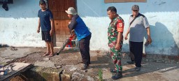 Danramil 0816/09 Krian buka Karya Bakti TNI manunggal bersama Rakyat