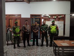 Siap Amankan Nataru 2023, Koramil 0816/15 Sukodono Apel Siaga Dan Patroli Bersama Forkopimka