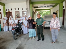 Pererat Sinergitas Dengan tokoh Agama, Danramil 0816/15 Sukodono Silaturahmi Ke Ponpes Bahrul Hidayah