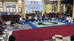 Forkopimka Sidoarjo adakan Cangkrukan Kamtibmas di desa Sumput Kecamatan Sidoarjo.