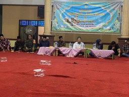 Sertu Rudianto Babinsa Kepuhkemiri Koramil 05/Tulangan Menghadiri Rapat SOSIALISASI Pengecoran Jalan di Beberapa Desa dalam Kecamatan Tulangan
