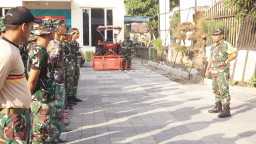 Apel Pagi Satgas TMMD 120 Bagi Tugas Kepada Anggota Satgas