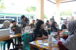 Sosialisasi dan Pelayanan Integrasi Administrasi Penduduk Gratis di Desa Penambangan, Wujud Komitmen TMMD Ke-120 Sidoarjo yang Gemilang