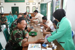 Peduli Kesehatan Anggota, Kodim 0816/Sidoarjo Sukses Gelar Rikkes Kesehatan