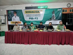 Babinsa Koramil 0816/02 Candi Himbau Warga Sugihwaras Tingkatkan Kesadaran Pajak melalui Sosialisasi PBB-P2