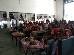 Babinsa 0816/01 Sertu M. Amri Hadiri Pelantikan Pengurus Pemuda Pancasila Kabupaten Sidoarjo.