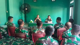 Kunjungan Dandim 0816/Sidoarjo, Menyemai Semangat dan Keharmonisan di Koramil 0816/14 Taman