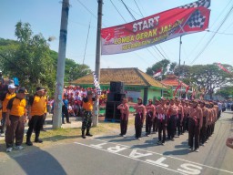 Danramil 0816/08 Jabon Meriahkan HUT RI ke-79 dengan Lomba Gerak Jalan, Membangun Semangat Nasionalisme di Kalangan Pelajar
